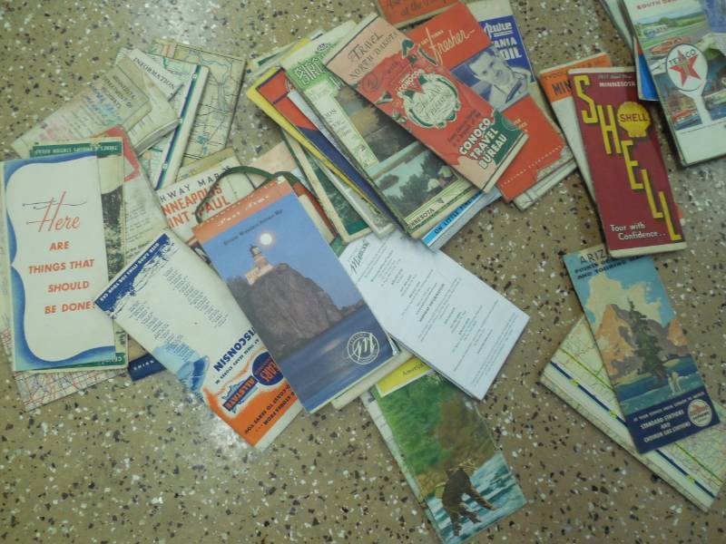 OLD COLLECTION OF ROAD MAPS FROM 30S - 40S