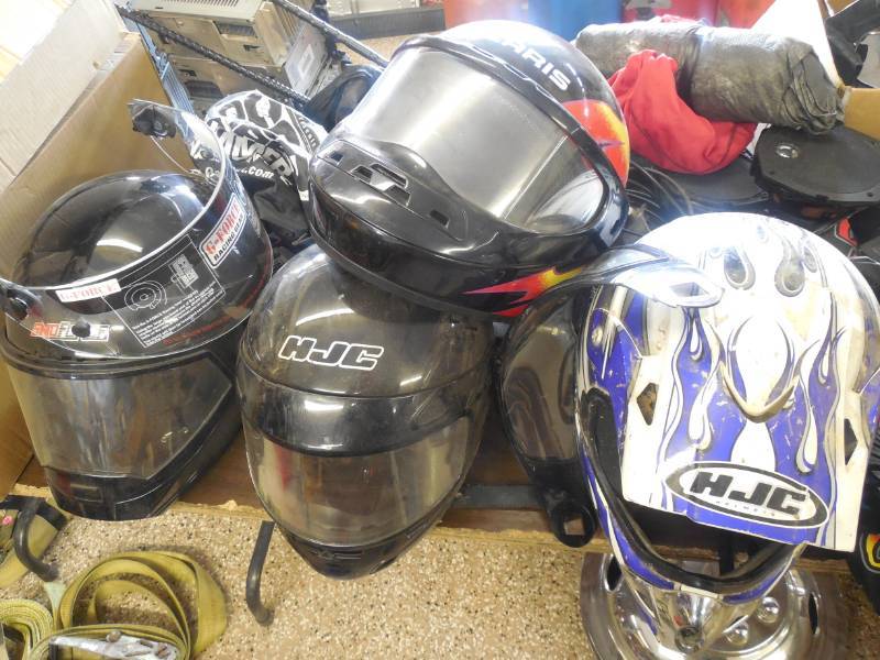 ASSORTED SNOWMOBILE HELMET LOT