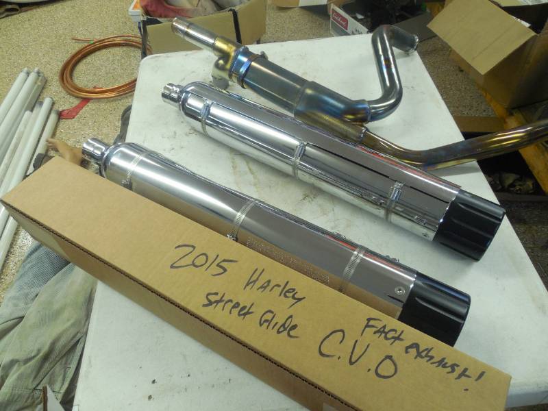2015 HARLEY DAVIDSON STREET GLIDE EXHAUST SYSTEM FACTORY TAKE OFFS