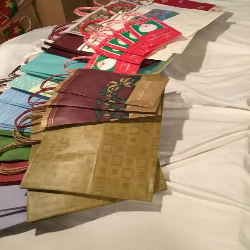 Lot of 50 gift bags - variety of different kinds and sizes.