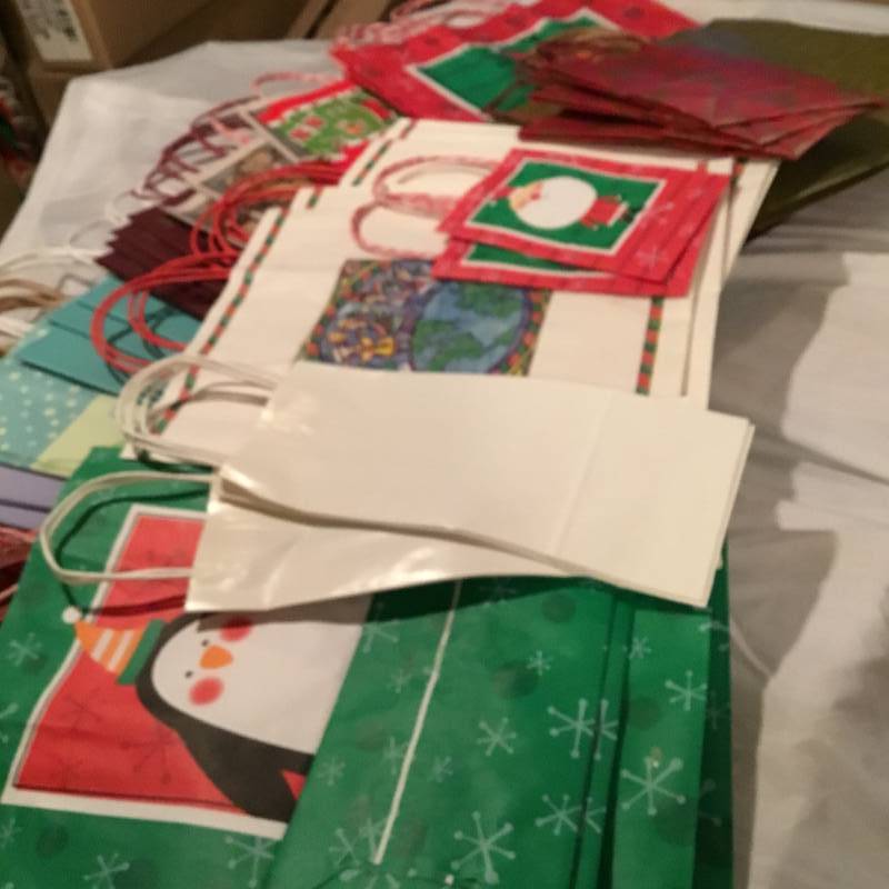 Lot of 50 gift bags - variety of different kinds and sizes.