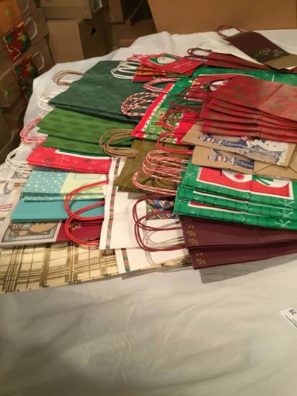 Lot of 50 gift bags - variety of different kinds and sizes.