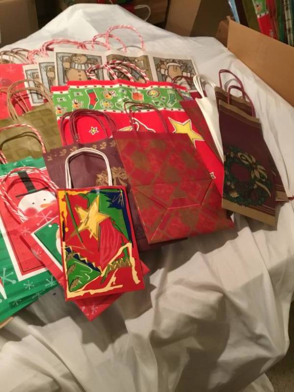 Lot of 50 gift bags - variety of different kinds and sizes.