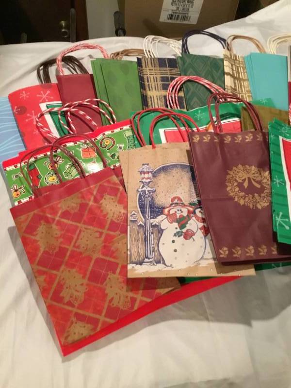 Lot of 50 gift bags - variety of different kinds and sizes.