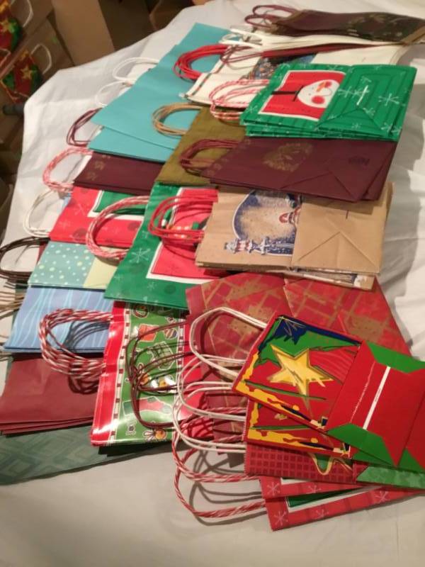 Lot of 50 gift bags - variety of different kinds and sizes.