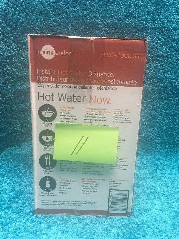 lot 11 image: InSinkErator Invite H-Contour Single-Handle Instant Hot Water Dispenser System in Chrome in good working condition