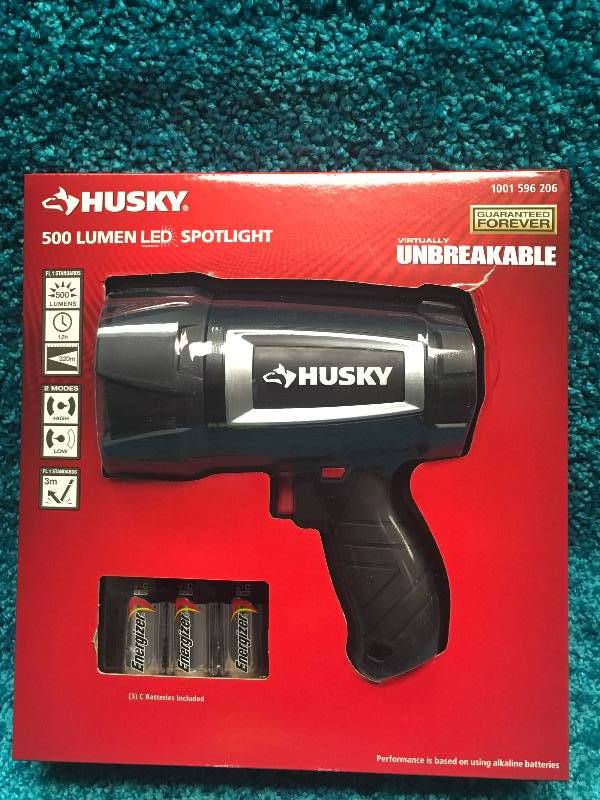 lot 70 image: Husky 500 Lumen LED Compact Unbreakable Spotlight new
