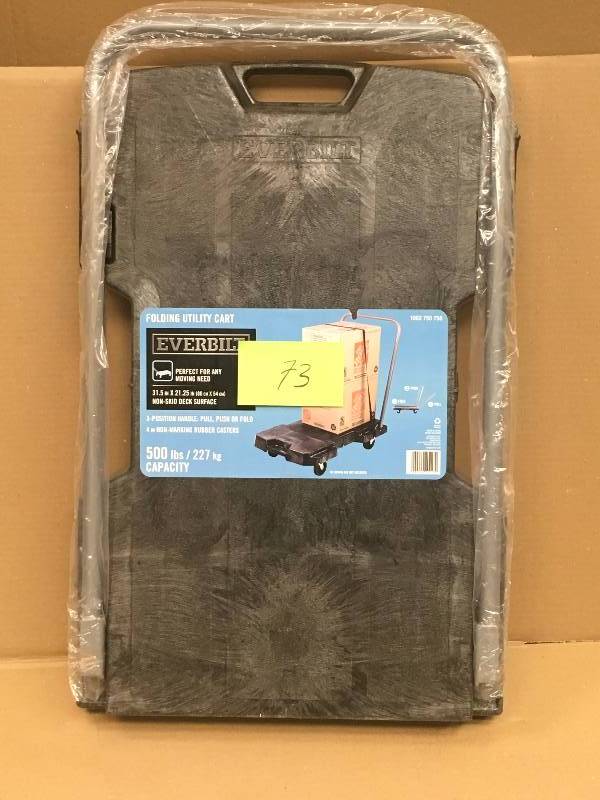 lot 73 image: Everbilt Adjustable Hand Trolley MISSING WHEELS