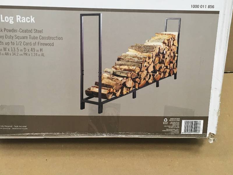 lot 84 image: 8 ft. Heavy Duty Square Tube Log Rack not used