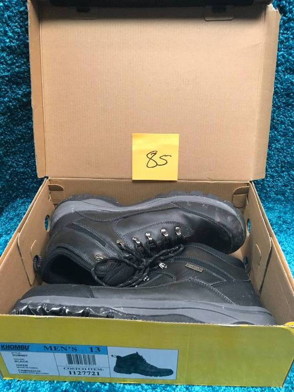 lot 85 image: Khombu Mens Leather Boot SIZE 13 BLACK USED