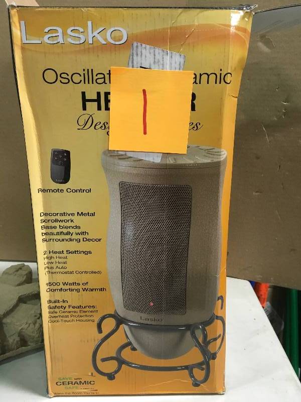 lot 1 image: Lasko Designer Series Ceramic Heater, Model 6435 Not Used