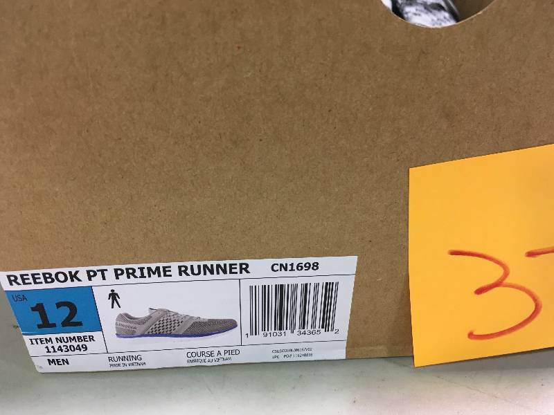 lot 37 image: Reebok Mens PT Prime Runner Running Sh not usedoes SIZE 12 US
