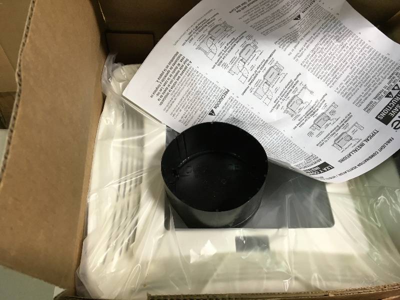 lot 77 image: NuTone 50 CFM Ceiling Bathroom Exhaust Fan with Light in good working condition