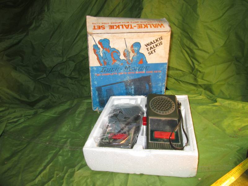 lot 83 image: Vintage walkie talkie set...