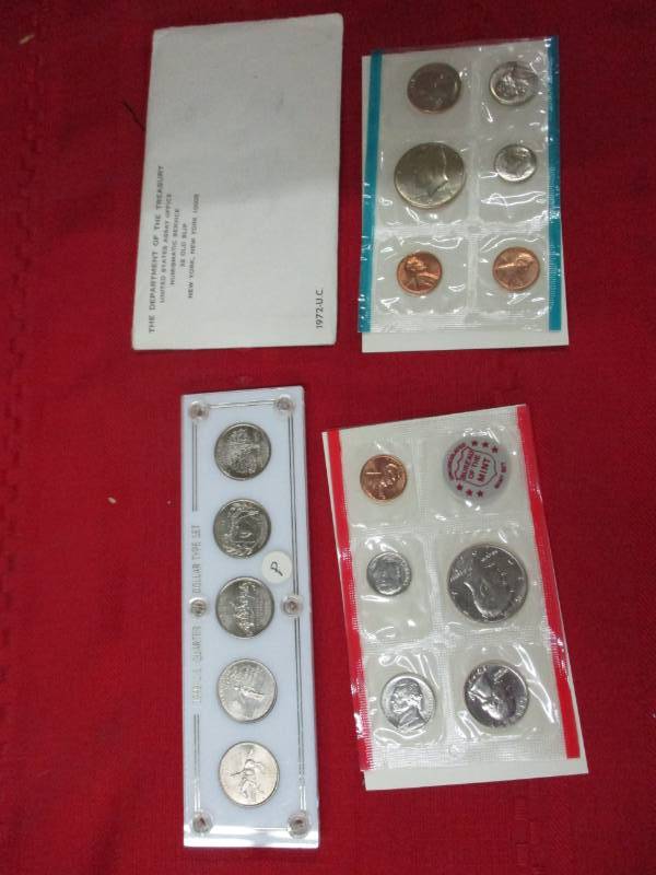 lot 107 image: 1972 Mint Sets and 1999 Quarter Set