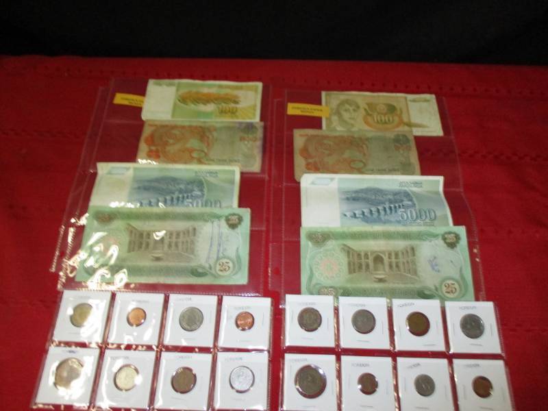 lot 121 image: Foreign Coins and Currency
