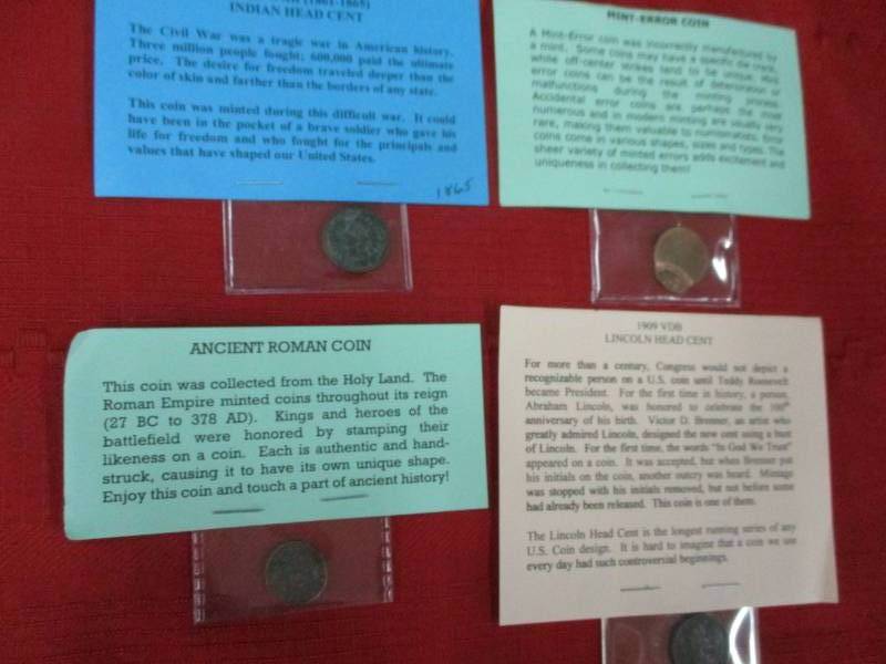 lot 123 image: 1909 VDB IH Mint Error and Ancient Roman Coin