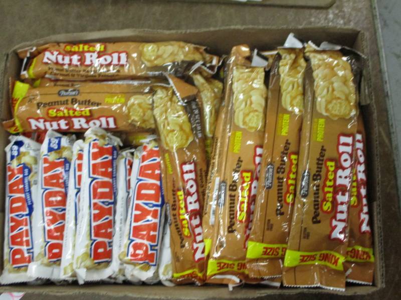 lot 132 image: 30 Various Salted Nut Rolls and Payday