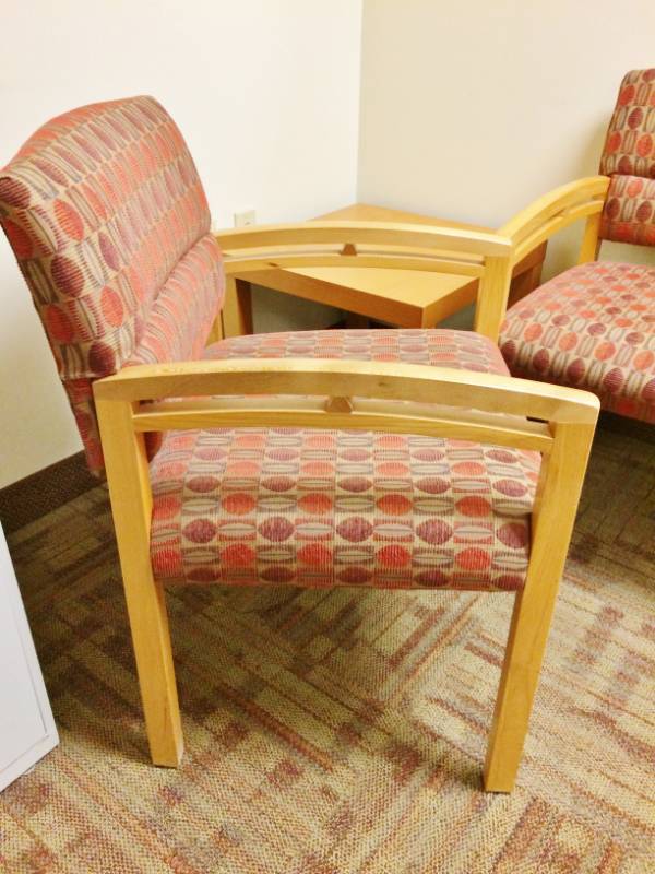 High Quality OFS Wood Guest Side Chair - Like New Condition