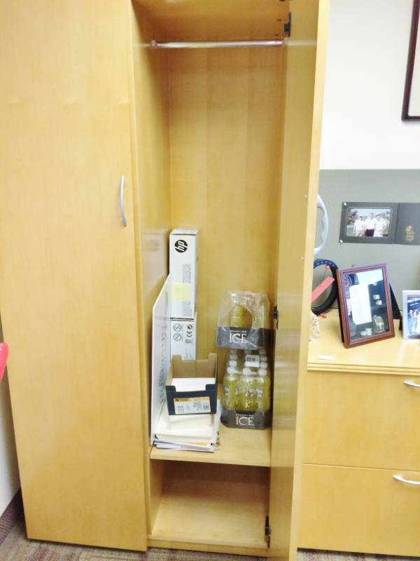 OFS&nbspExecutive Office&nbspTall Wardrobe Cabinet - Like New Condition