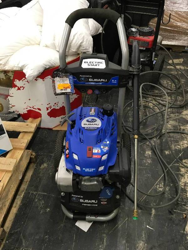 lot 304 image: Subaru 3100 PSI Gas Power Washer, Retail $299.99
