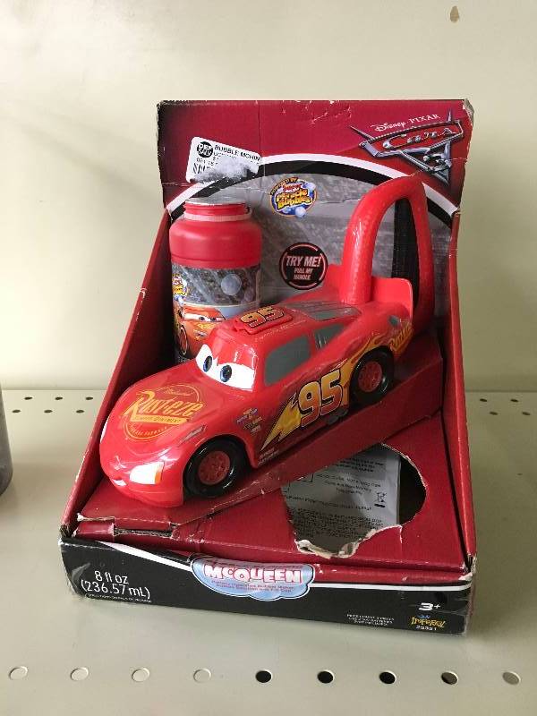 lot 318 image: Cars Lightning Mcqueen Bubble Machine