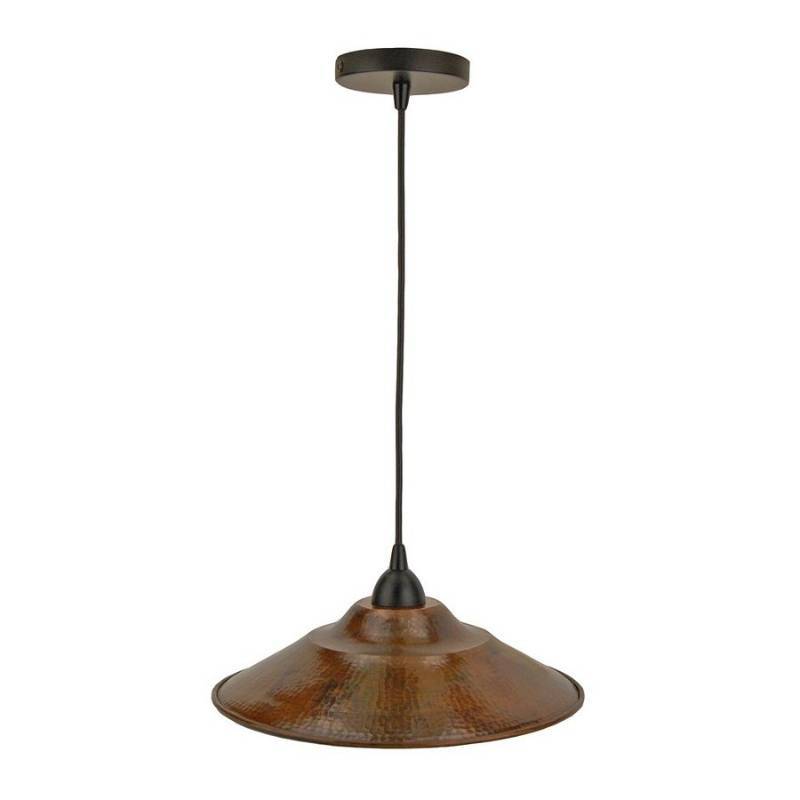lot 236 image: Premier Copper Products Oil-Rubbed Bronze Transitional Cone Pendant L400DB