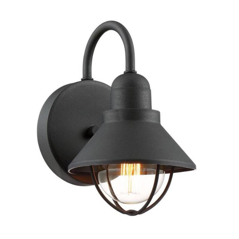 lot 238 image: Quoizel Cape Cod 9.5-in H Black Outdoor Wall Light LWS3464A