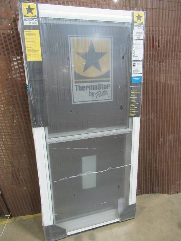 lot 262 image: NEW - ThermaStar by Pella Vinyl White Exterior Double Hung Window (Rough Opening 27.75-in x 57.75-in Actual 27.5-in x 57.5-in)