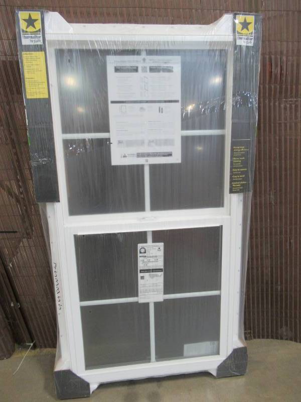 lot 276 image: NEW - ThermaStar by Pella Vinyl New Construction White Exterior Single Hung Window (Rough Opening 28-in x 54-in Actual 27.5-in x 53.5-in)