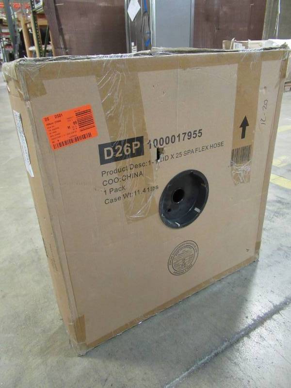lot 244 image: Everbilt 1-12 in. I.D. x 25 ft. PVC SPA Flex Hose, Model 1000017955.