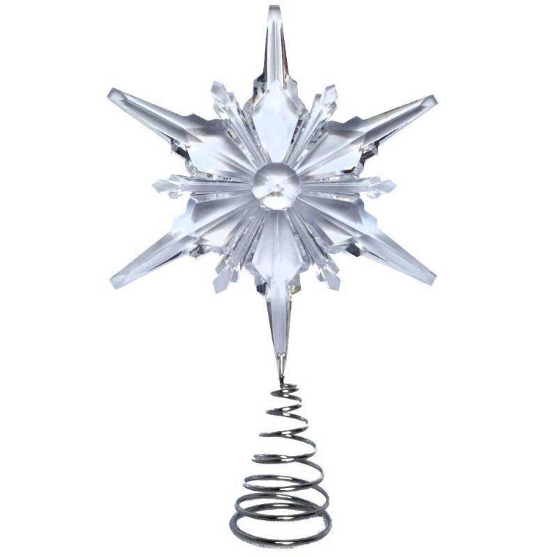 lot 73 image: Home Accents Holiday 13 in. Snowflake Tree Topper, Model HE790TT