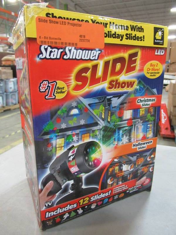 lot 62 image: Star Shower Slide Show LED Projector, Model 11671-6