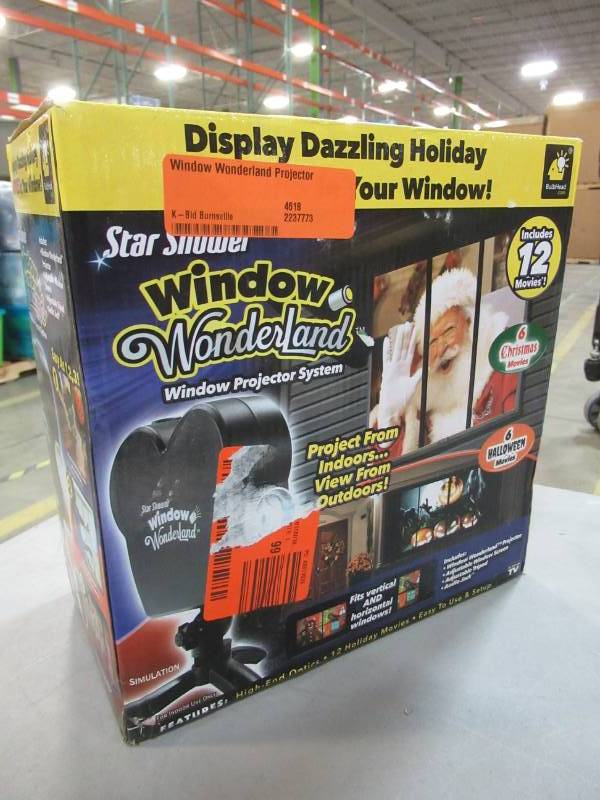 lot 63 image: Star Shower Window Wonderland Projector, Model 11674-4