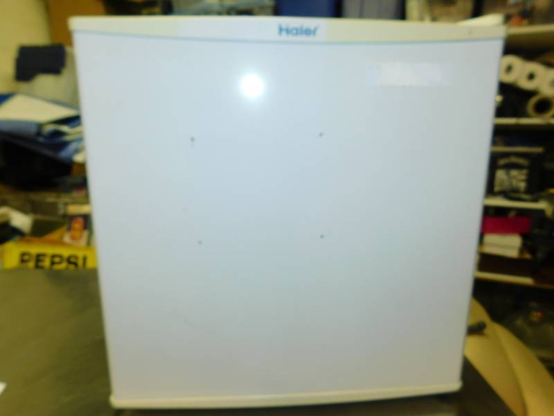 lot 5 image: Haier Mini Free Standing Refrigerator---HMSB02WAWW