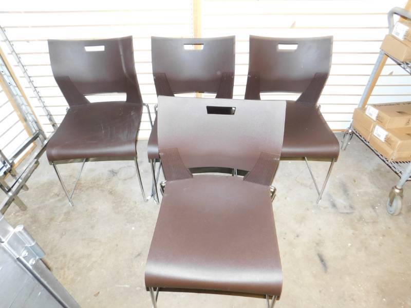 lot 17 image: Four Waiting Room Chairs