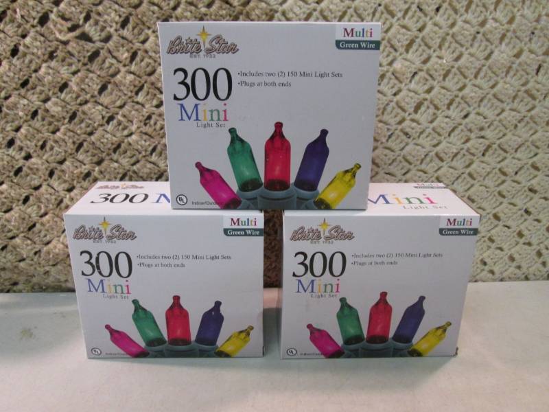 3 Boxes of Brite Star 300 Mini Mult...
