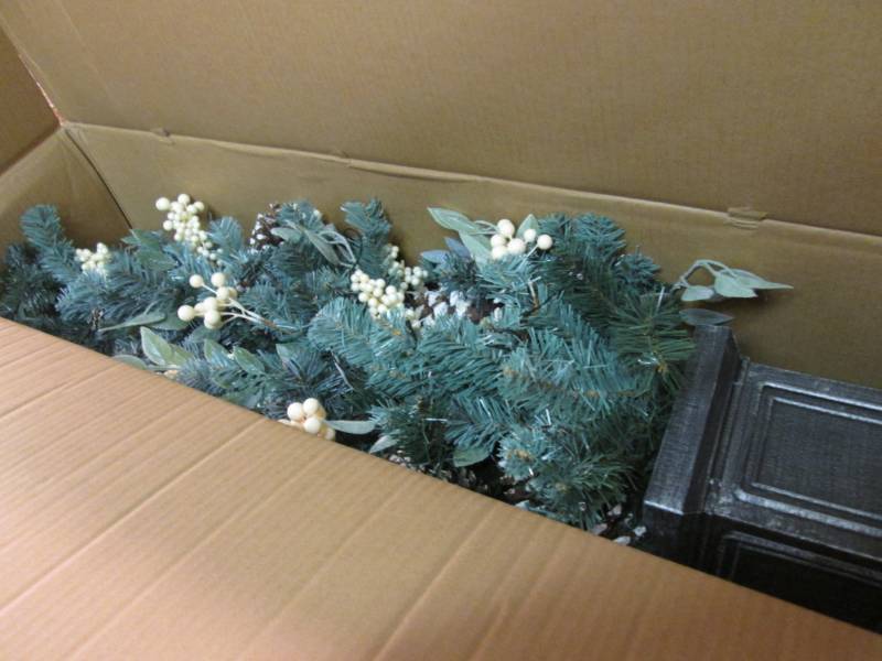 4 Foot Pre-Lit Potted Pine Tree wit...