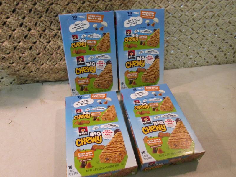 4 Boxes of Big Chewy Peanut Butter ...
