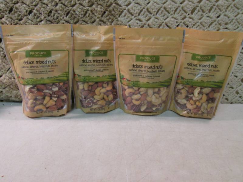 4 Bags of Deluxe Mixed Nuts Best by...