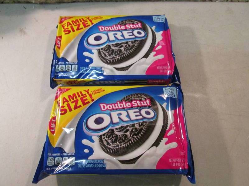 2 Family Size Packs of Double Stuf ...