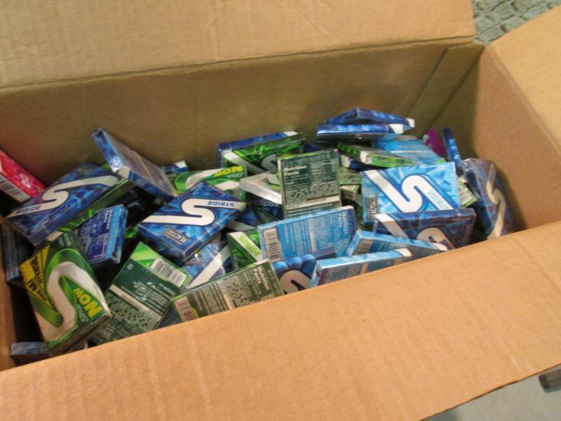 Box Full of Stride Gum Best by date...