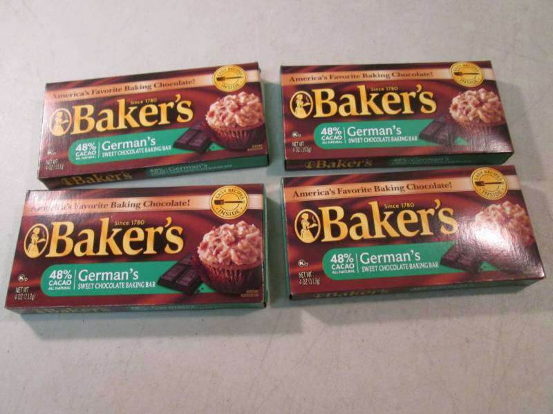 4 Boxes of Bakers Germans Sweet Cho...
