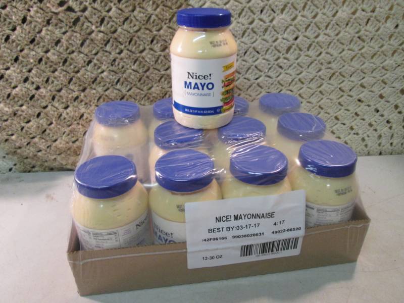 Case of 12 Jars of Mayo Best by Mar...