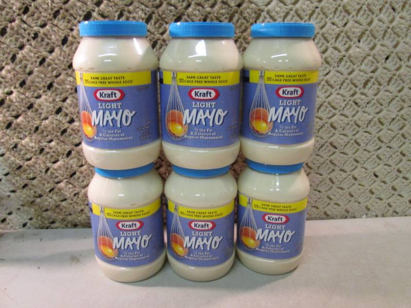 6 Jars of Kraft Light Mayo Best by ...