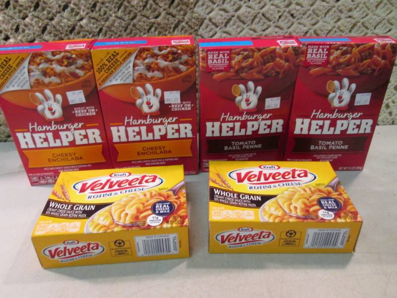 Mix Lot of 4 Boxes of Hamburger Hel...