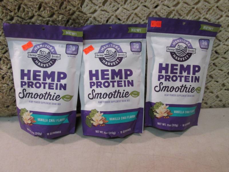 3 Bags of Hemp Protein Smoothie Mix...