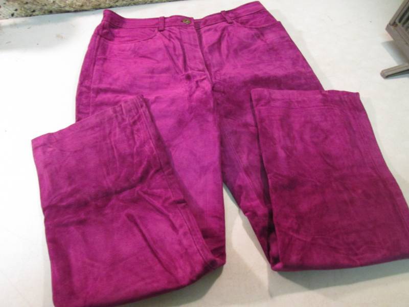 Pair of DKNY Leather Pants Size 4  ...