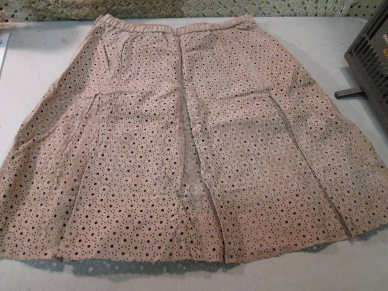 Terry Lewis Leather Skirt Size 16P ...