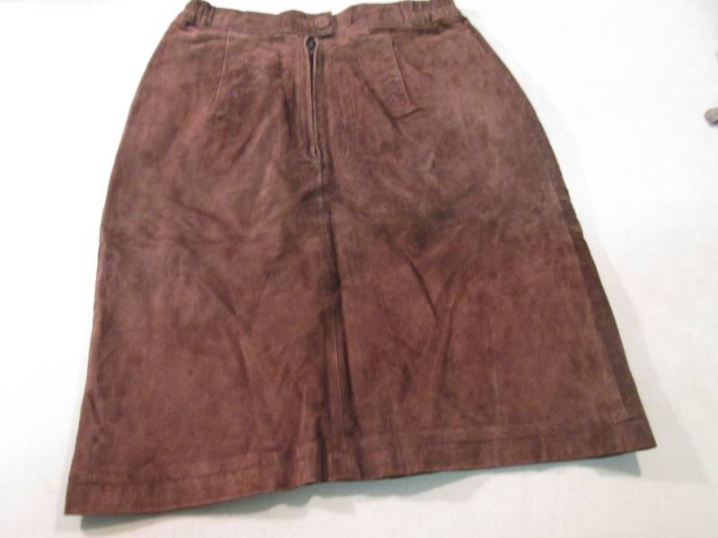 Hunt Club Leather Skirt Size Petite...